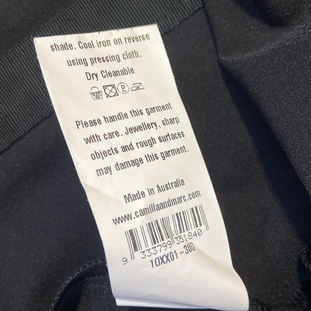 CAMILLA AND MARC Grand Canyon Dress In Black Size 2 - Picture 8 of 14